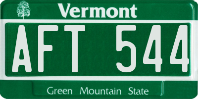 VT license plate AFT544