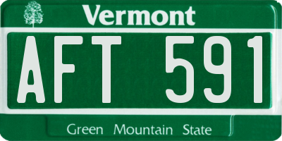 VT license plate AFT591