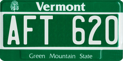 VT license plate AFT620