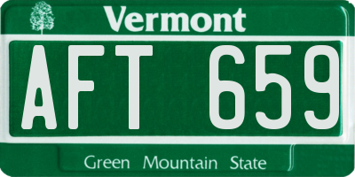 VT license plate AFT659