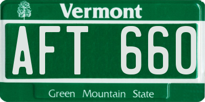 VT license plate AFT660