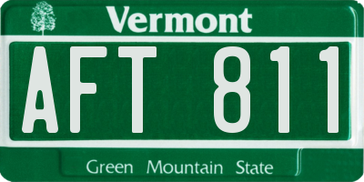 VT license plate AFT811