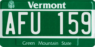 VT license plate AFU159