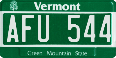 VT license plate AFU544