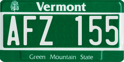 VT license plate AFZ155