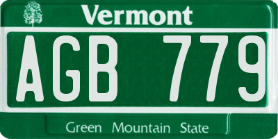 VT license plate AGB779
