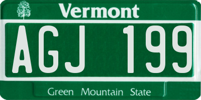 VT license plate AGJ199