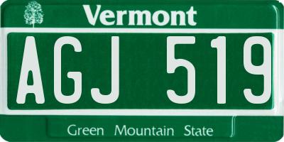 VT license plate AGJ519