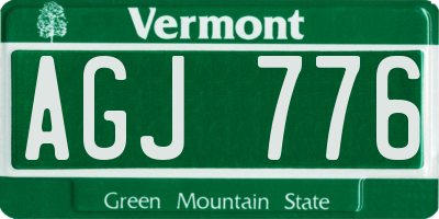 VT license plate AGJ776