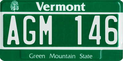VT license plate AGM146