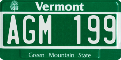 VT license plate AGM199