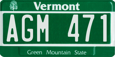 VT license plate AGM471
