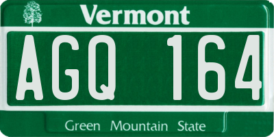 VT license plate AGQ164