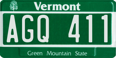 VT license plate AGQ411