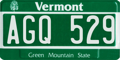 VT license plate AGQ529
