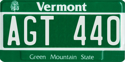 VT license plate AGT440