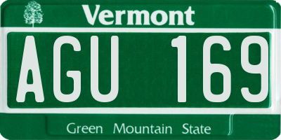 VT license plate AGU169