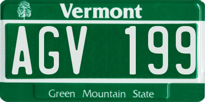 VT license plate AGV199