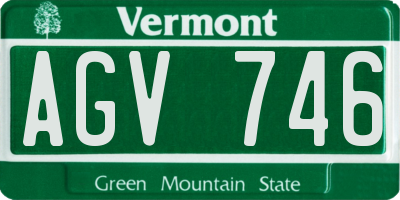 VT license plate AGV746
