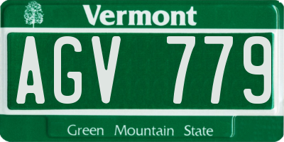 VT license plate AGV779