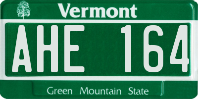 VT license plate AHE164