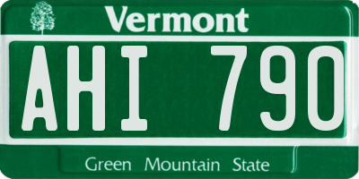 VT license plate AHI790