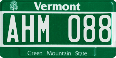 VT license plate AHM088