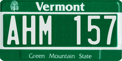 VT license plate AHM157