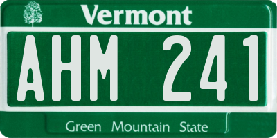 VT license plate AHM241