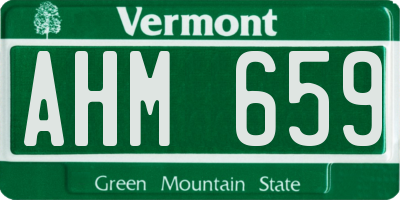 VT license plate AHM659