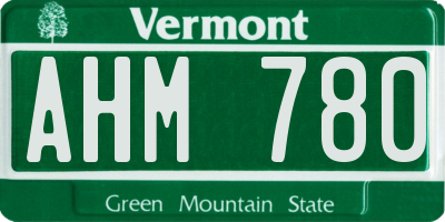 VT license plate AHM780