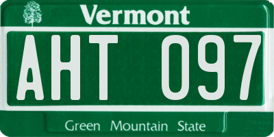 VT license plate AHT097