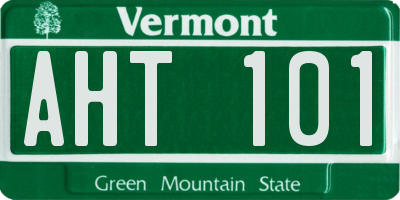VT license plate AHT101
