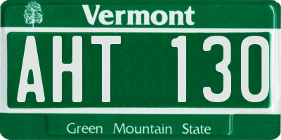 VT license plate AHT130