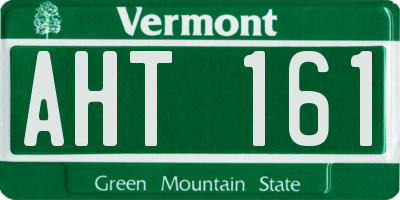 VT license plate AHT161