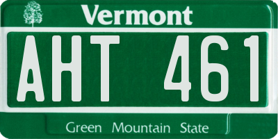 VT license plate AHT461