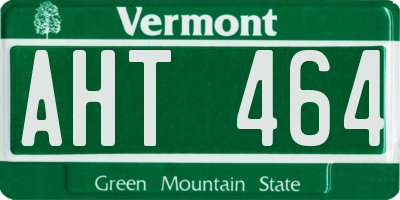 VT license plate AHT464