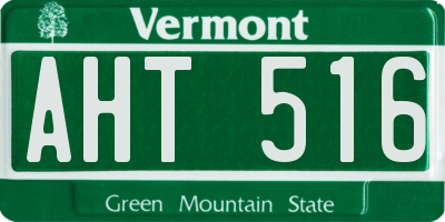 VT license plate AHT516