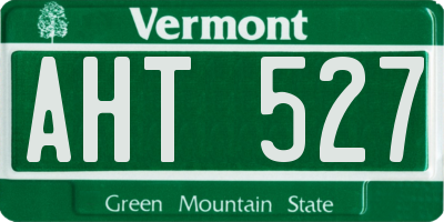 VT license plate AHT527