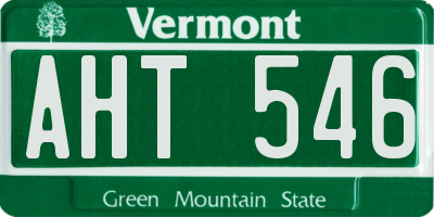 VT license plate AHT546