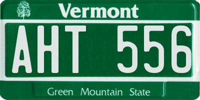 VT license plate AHT556