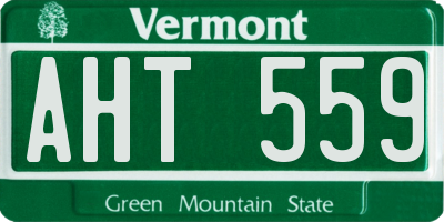 VT license plate AHT559
