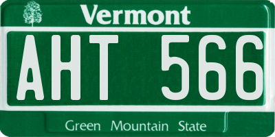 VT license plate AHT566
