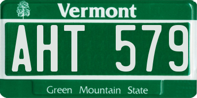 VT license plate AHT579