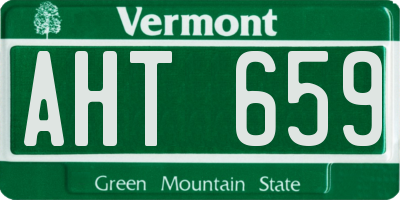 VT license plate AHT659