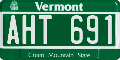 VT license plate AHT691