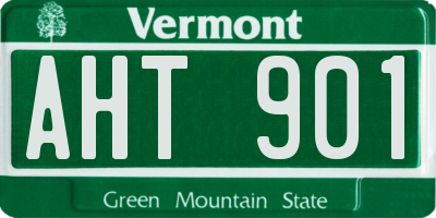 VT license plate AHT901