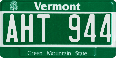 VT license plate AHT944