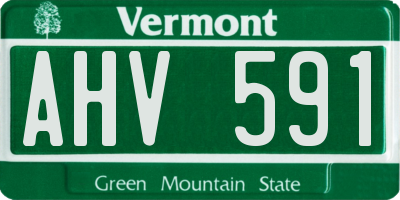 VT license plate AHV591