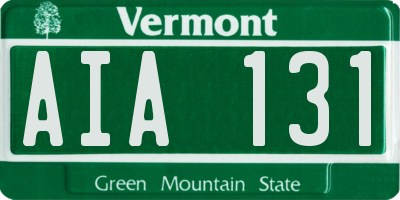 VT license plate AIA131